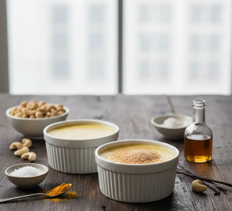 Crème brûlée crue