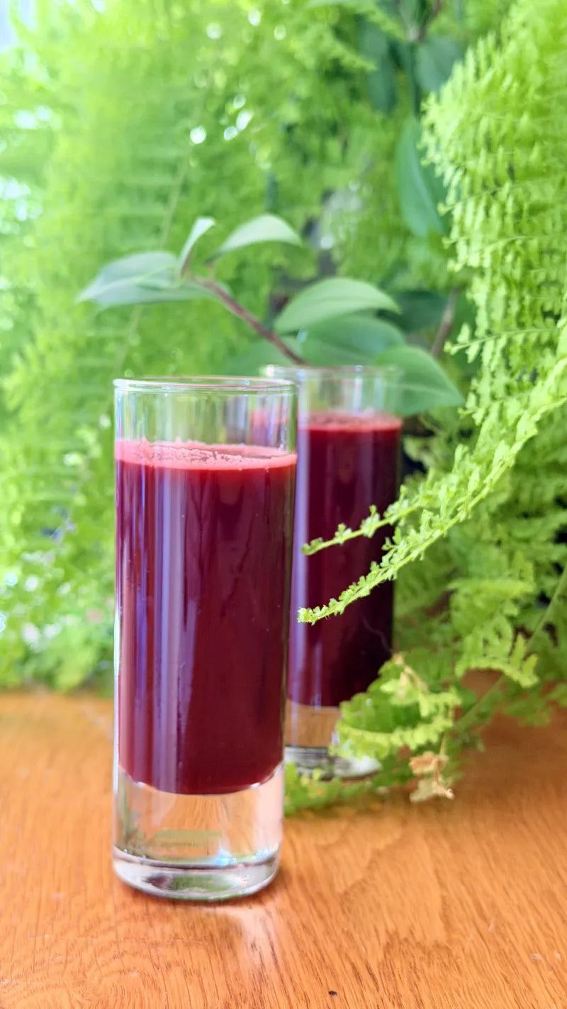 Jus du matin aux fruits rouges