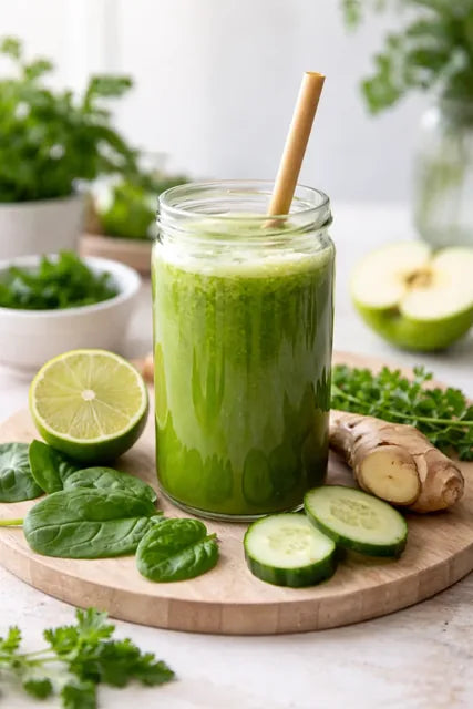 Jus vert au concombre et au citron