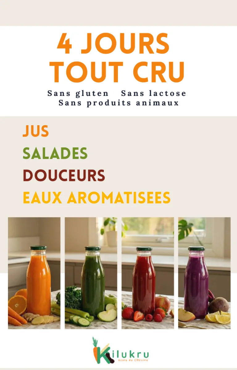 Couverture de l’ebook gratuit 4 jours tout cru